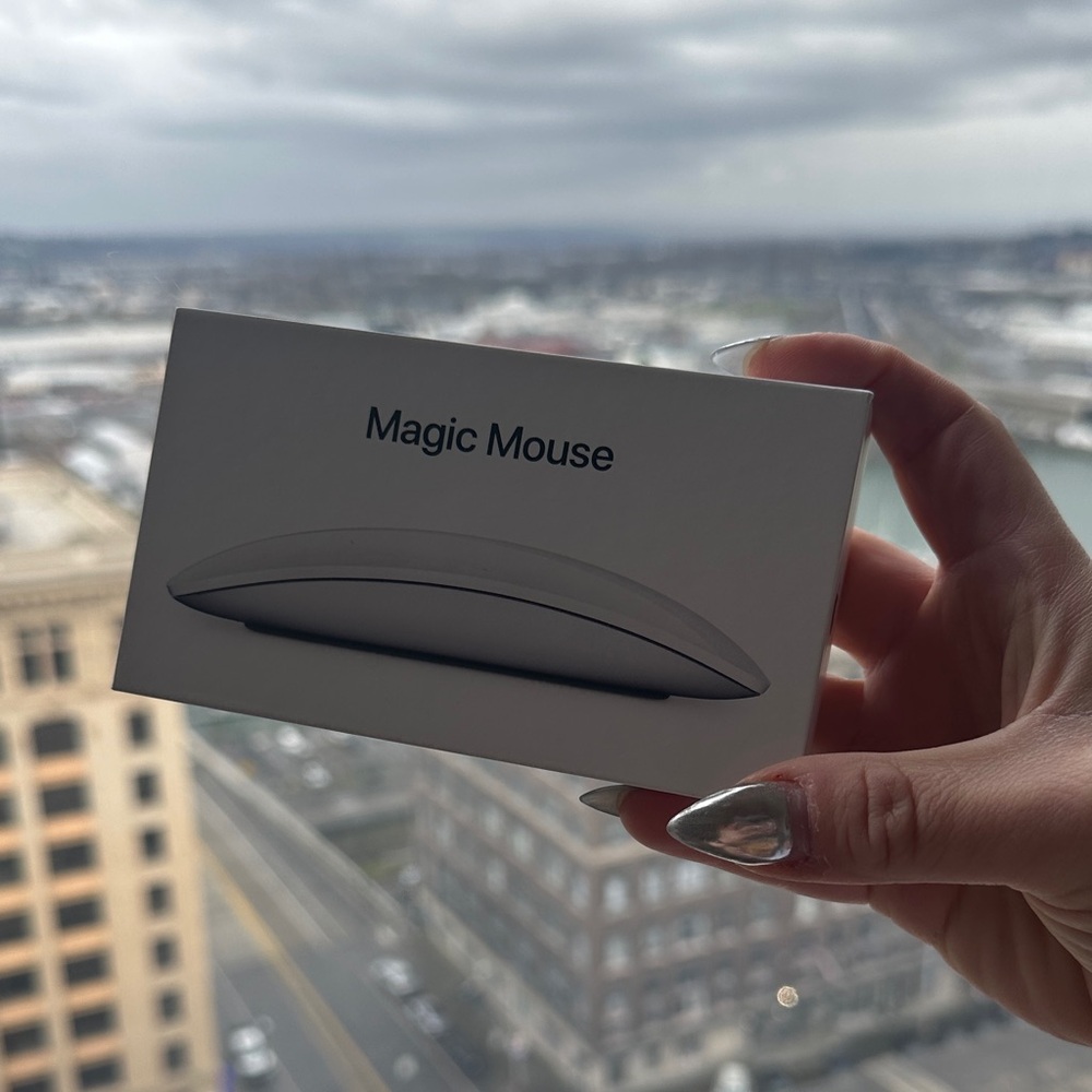 Apple Magic Mouse — White and Silver Minimal Wireless Mouse